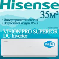 Hisense Инверторные сплит-системы серии VISION PRO SUPERIOR DC Inverter AS-13UW4RXVQH01 с установкой